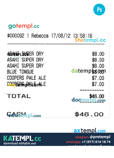 generate PAYMENT CHECK PSD