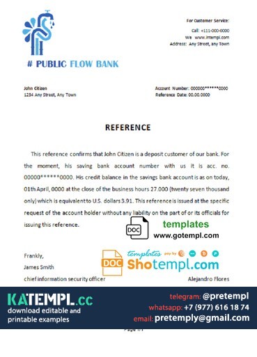 generate # public flow bank universal multipurpose bank account ...