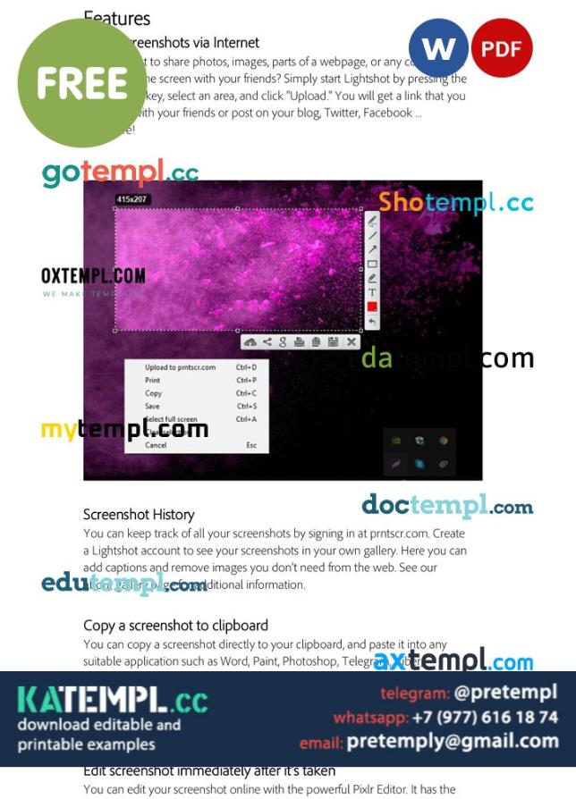Thread Fast App Screen Shot generate a developing guide to make auper fastcreenshots
